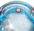 Blue Fratelli Toso Murano Blue With Red Crown Decor Flower Millefiori Center Italian Vintage Art Glass Bowl Ashtray For Sale - Image 8 of 10