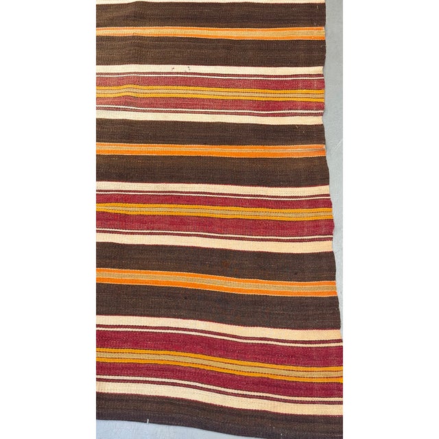 1970s Vintage Turkish Kilim For Sale - Image 5 of 6