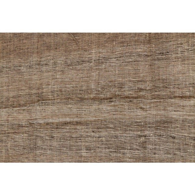 Organic Peace Silk Throw, Brown Clay For Sale - Image 4 of 5