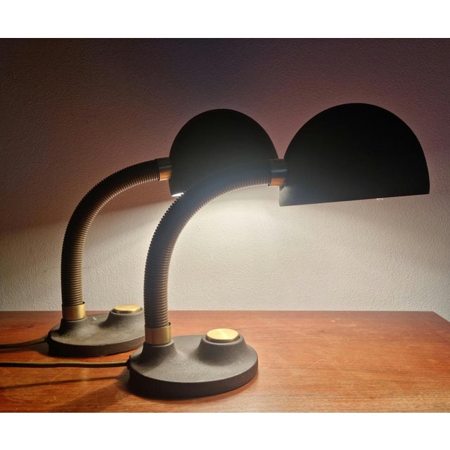 Mid-Century German Table Lamps by Egon Hillebrand for Hille, 1970s, Set of 2 For Sale - Image 10 of 18