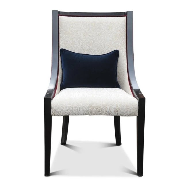 Empire Revival Gondola Dining Chair with Ebonised Frame For Sale - Image 5 of 10