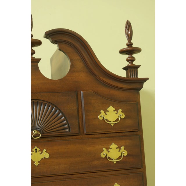 Wood Kindel New England Style Queen Anne Mahogany Highboy For Sale - Image 7 of 13
