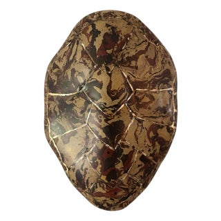Modern Faux Hawksbill Tortoise Shell Wall Sculpture in Scagliola For Sale