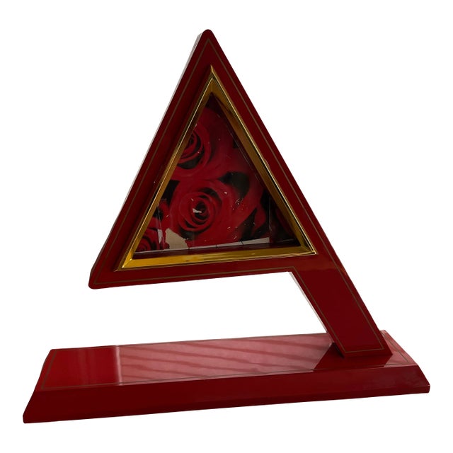 1980 Red Triangle Photo Frame, Made in Japan For Sale
