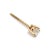 Early 21st Century 14k Yellow Gold 4 Prong Screw Backs Diamond Stud Earrings For Sale - Image 5 of 8