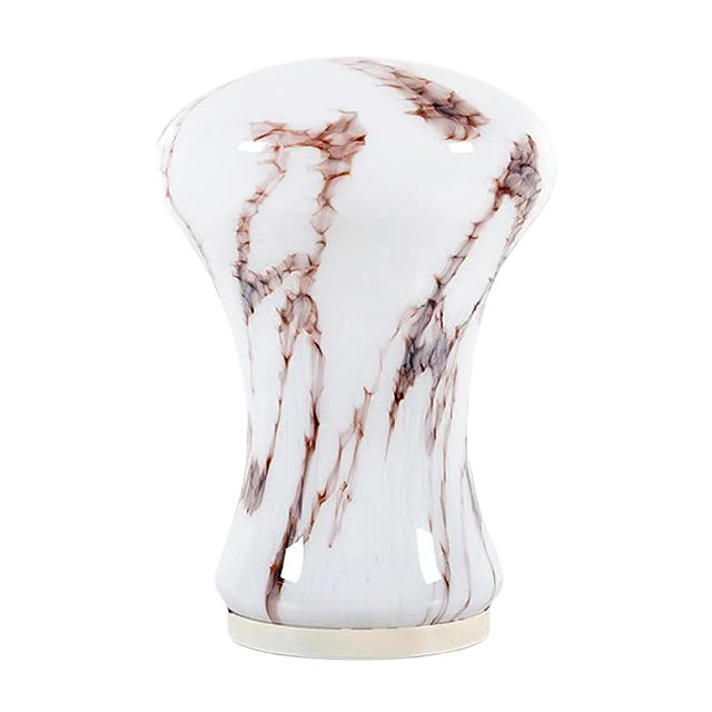 Opaline Mushroom Table Lamp by Ivan Jakes for Osvetlovcici Sklo, 1970s For Sale