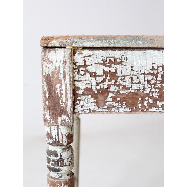 Antique American Primitive Table For Sale - Image 11 of 12