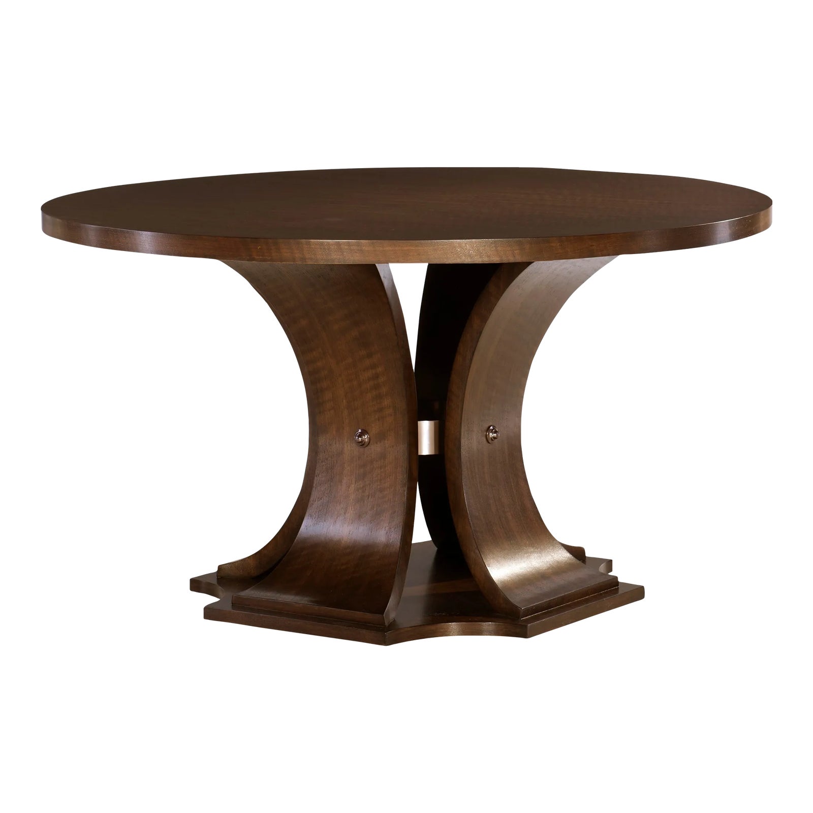 Century Furniture Sanford 64" Round Dining Table, Brown Chairish