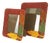 Italian Leather, Velvet and Glass Picture Frames, 1980s, Set of 2 For Sale