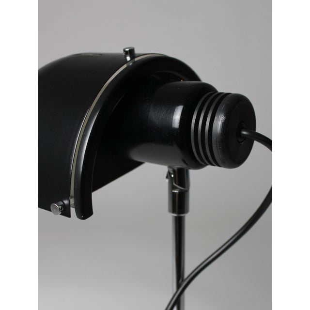 Vintage Spanish Madom Table Lamp in Black Lacquered Metal, 1970s For Sale - Image 13 of 16