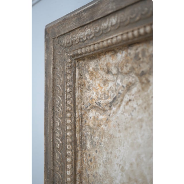 Framed Cherub Neoclassical Relief Stone Wall Plaque For Sale - Image 4 of 10