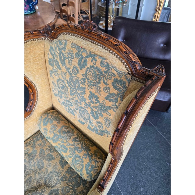 Wood Louis XVI Bergère Armchairs, 19th Century-Early 20th Century, Set of 2 For Sale - Image 7 of 17