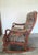 Maple Gooseneck Double Rocking Chair with Carved Swan Armrests. This unique rare 2-person rocker is very sturdy and has a...