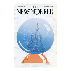 1975 Vintage New Yorker Cover, December 22, Original New Yorker Magazine Cover by Robert Blechman, Christmas, New York City