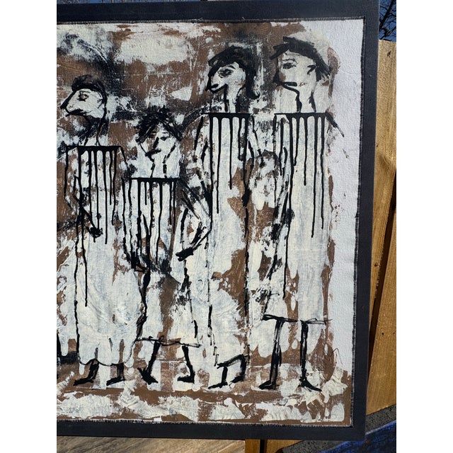 2010s Jude Kirby Original Acrylic/Mixed Media Abstract Painting For Sale - Image 5 of 6