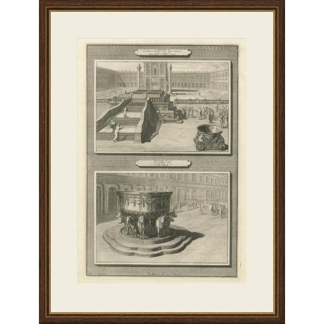 This original copperplate engraving from Pieter Mortier's illustrated Bible, Amsterdam circa 1700, shows two biblical...