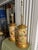 Pair of Crackled Painted Metal Jars Adapted as Lamps on Wood Bases, Late 20th Century For Sale - Image 4 of 9