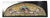 Antique Art Nouveau Colored Stained Glass Fruit 27 X 75 Arched Transom Window, A For Sale