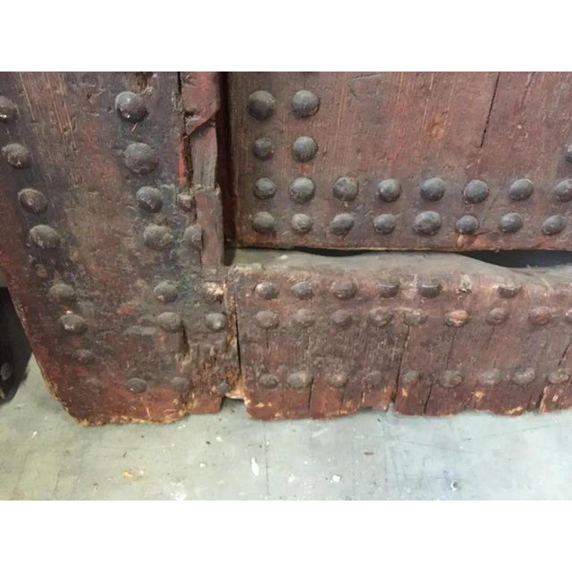 Antique Large Moroccan Moorish Antique Ryad Studded Door 19th C. For Sale - Image 12 of 18