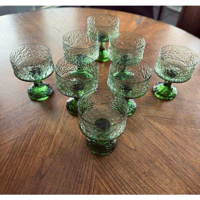 Vintage Lenox Green Impromptu Goblet Glassware For Sale - Image 9 of 9