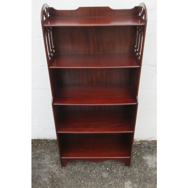 Traditional Mahogany 1940s Bookcase Display Shelving Cabinet 6282 For Sale - Image 3 of 11