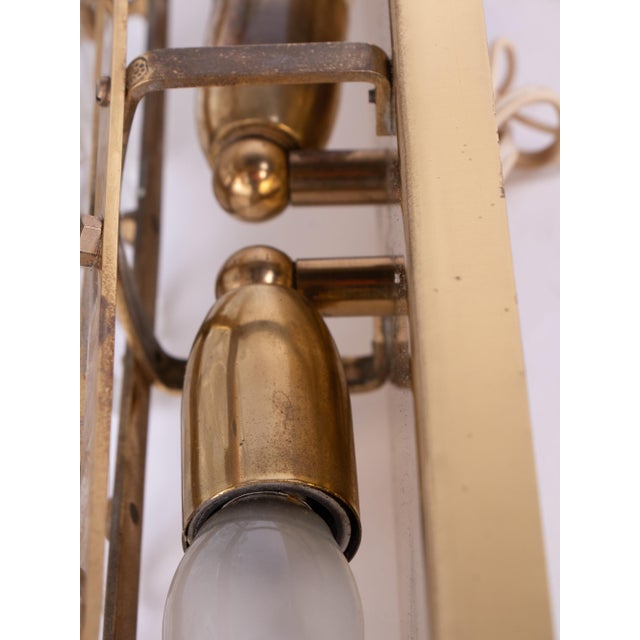 Vintage Wall Sconces in Crystal and Brass by Ernst Palme, Germany, 1960, Set of 4 For Sale - Image 12 of 18