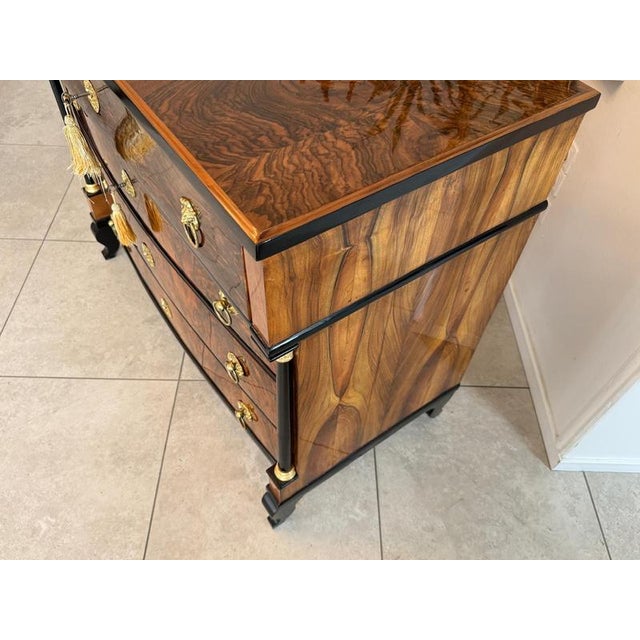 Antique Empire Writing Desk in Walnut For Sale - Image 14 of 18