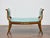 Early 19th Century English Regency Mahogany Leather Bench with Gilt Dolphin Armrests For Sale - Image 5 of 12