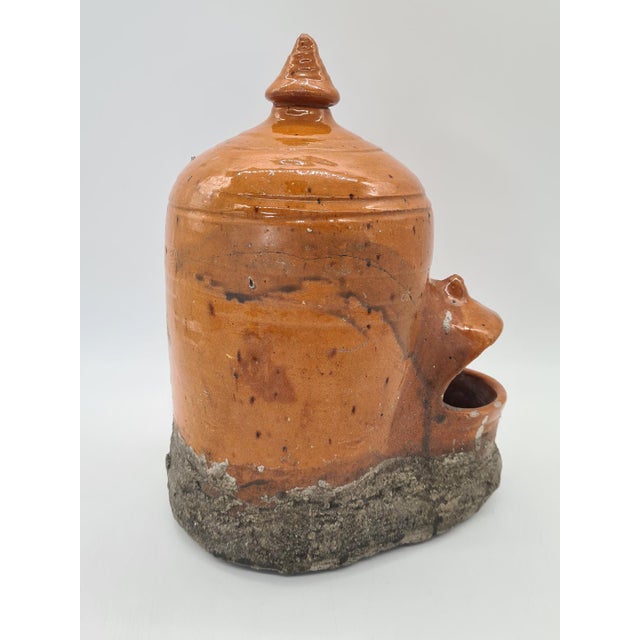Antique Ceramic Bird Feeder, Central Europe, 1900s For Sale - Image 6 of 11