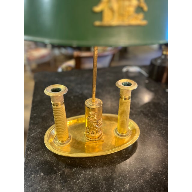French 19th Century Ormolu Bouillotte Lamp For Sale - Image 3 of 7
