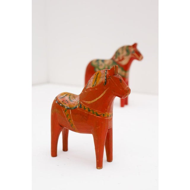 Vintage Swedish Handpainted Dala Horse by Nils Olsson, 1920s For Sale - Image 6 of 13