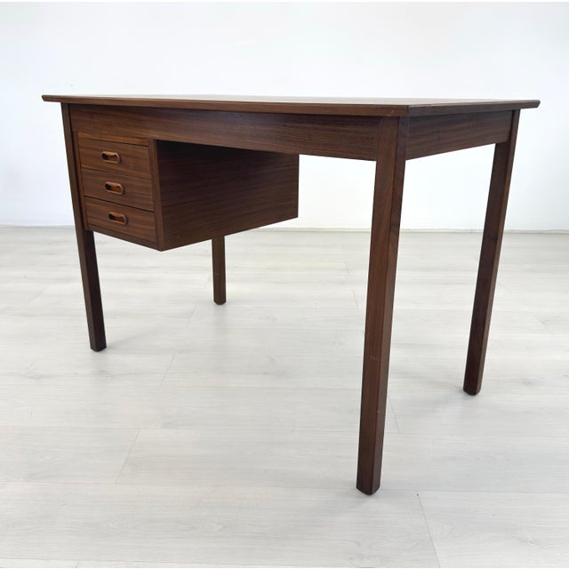 Mid-Century Modern Scandinavian Desk Manner of Borge Mogensen For Sale - Image 3 of 13
