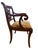 Empire Style Mahogany Lyre Back Armchair With Scroll Arms For Sale - Image 4 of 9