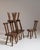 Set of Six 1960s Belgian Brown Brutalist Oak Mobichalet Dining Chairs For Sale - Image 13 of 15