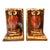 Mid-Century Modern Vintage Ceramic Great Horned Owl Bookends – Red Glaze Sculptural Pair For Sale - Image 3 of 15