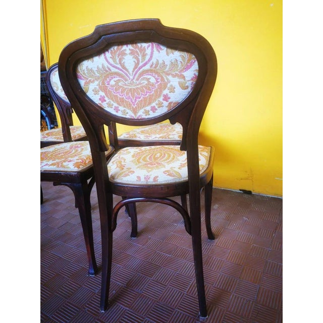 Antique Chairs from Jacob & Josef Kohn, 1890s, Set of 4 For Sale - Image 3 of 4