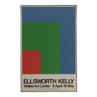 1970s Vintage "Red, Green, Blue" Ellsworth Kelly Walker Art Center Museum Poster For Sale