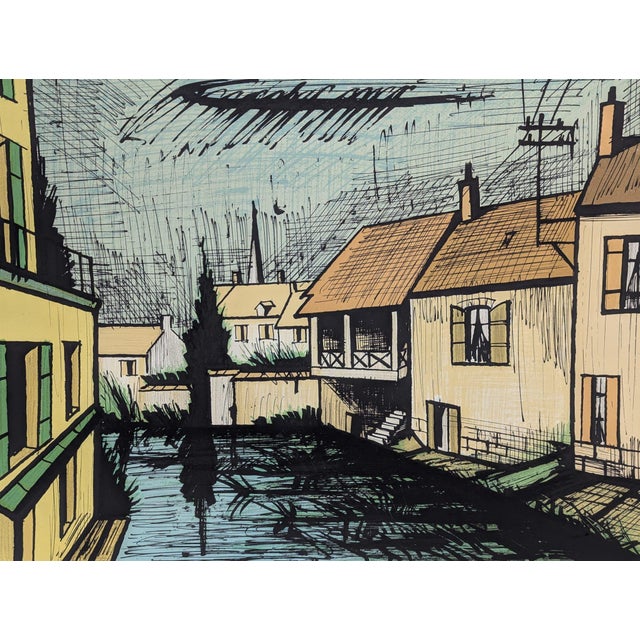 1980s Bernard Buffet, Arpajon, 1985, Lithograph For Sale - Image 5 of 6