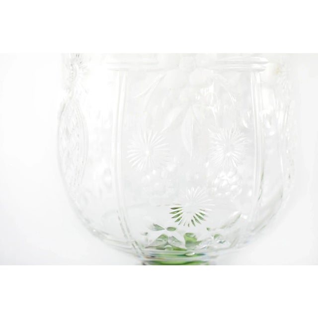 Antique English Webb , Corbett Crystal Glassware Service- Set of 10 For Sale - Image 11 of 13