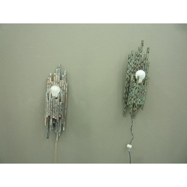 Mid-Century Brutalist Copper Wall Lamps, 1970s, Set of 2 For Sale - Image 15 of 15