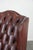 Chesterfield Wing Chair in Cowhide Leather For Sale - Image 11 of 13