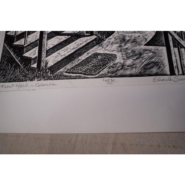 Charles Surendorf (1906-1979) Front Yard, Columbia - Linocut For Sale - Image 4 of 5