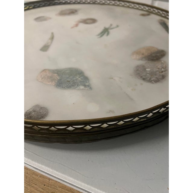 Pair Vintage Marble “Scagliola” Circular Table Tops, Attributed to Emilio Martelli For Sale In New York - Image 6 of 13
