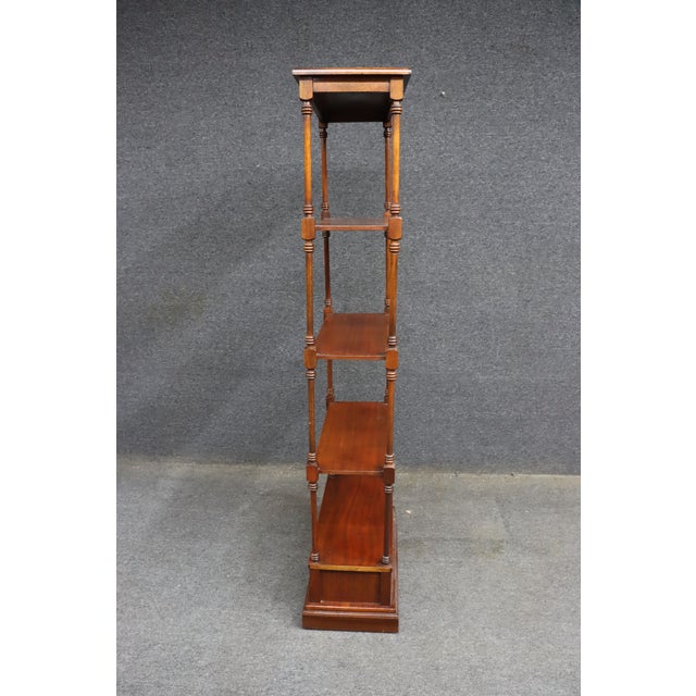 Baker Mahogany Etagere With Drawer For Sale - Image 11 of 16