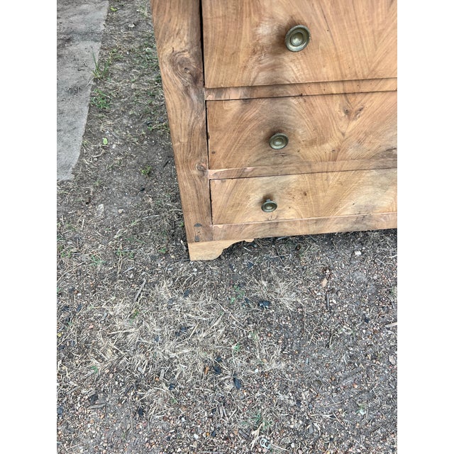 Early 19th Century French 19th Century Louis Philippe Bleached Walnut Chest of Drawers For Sale - Image 5 of 12
