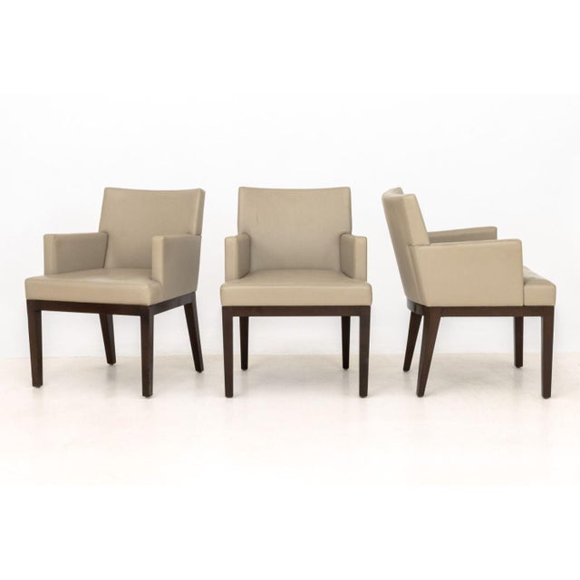 Modern Christian Liaigre Style Dining Chairs, 6 For Sale - Image 3 of 9