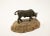 Bronze Mid 20th Century Bronze Bull on Stone Base For Sale - Image 8 of 11