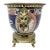 19th C Imari Cache Pot Mounted in Brass W. Lion's Head Handles. For Sale