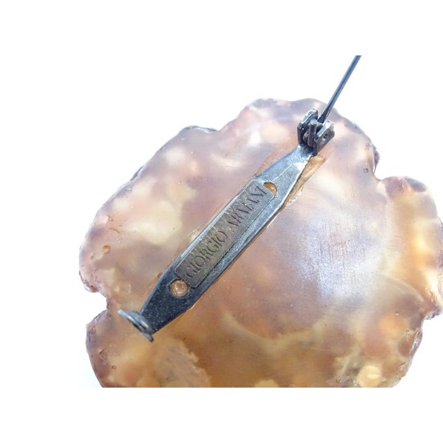 Rosa Brooch with Crystals from Giorgio Armani, Italy, 1990s For Sale - Image 9 of 18