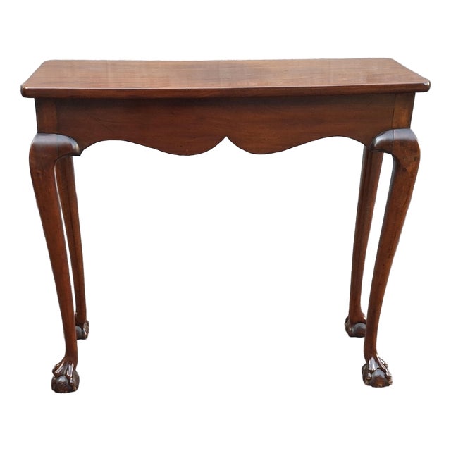19th Century Chippendale Style Mahogany Console Table For Sale